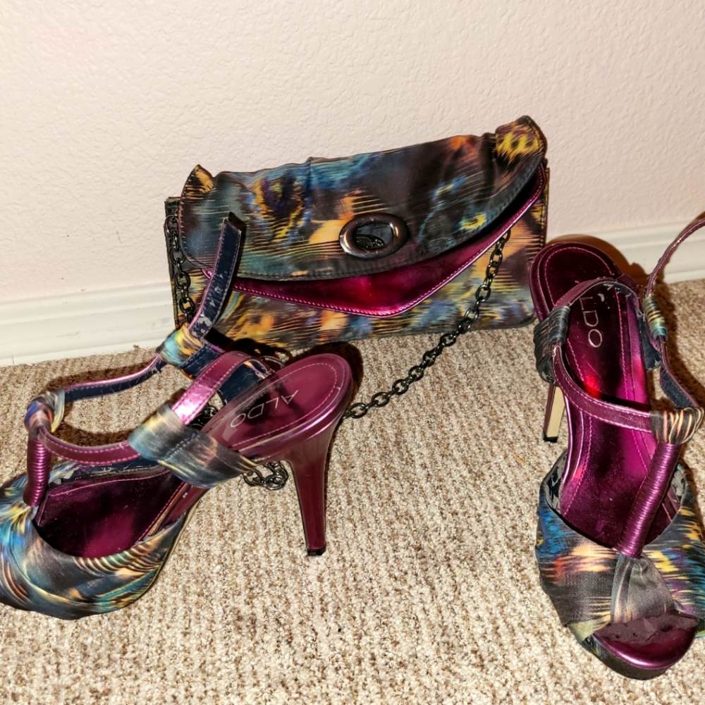 Aldo heels & purse set